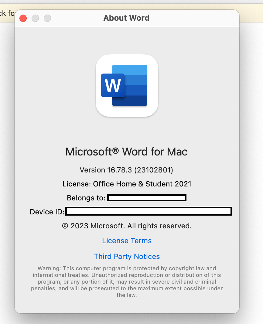 MicrosoftWordMac Sngl SoftwareAssuranceCharity OLV 1License NoLevel AdditionalProduct 1Year Acquiredyear2 (D48-01313) thumbnail