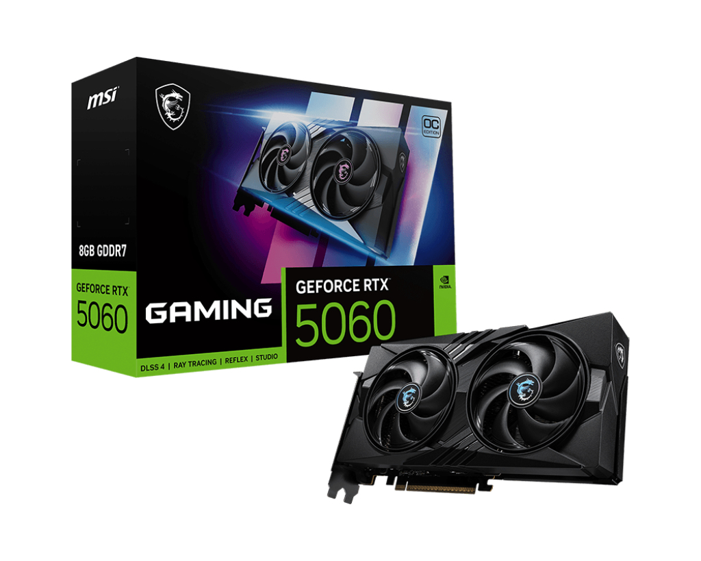 MSI GeForce RTX 5060 8G GAMING OC NVIDIA 8 GB GDDR7 (GEFORCE RTX 5060 8G GAMING OC) thumbnail