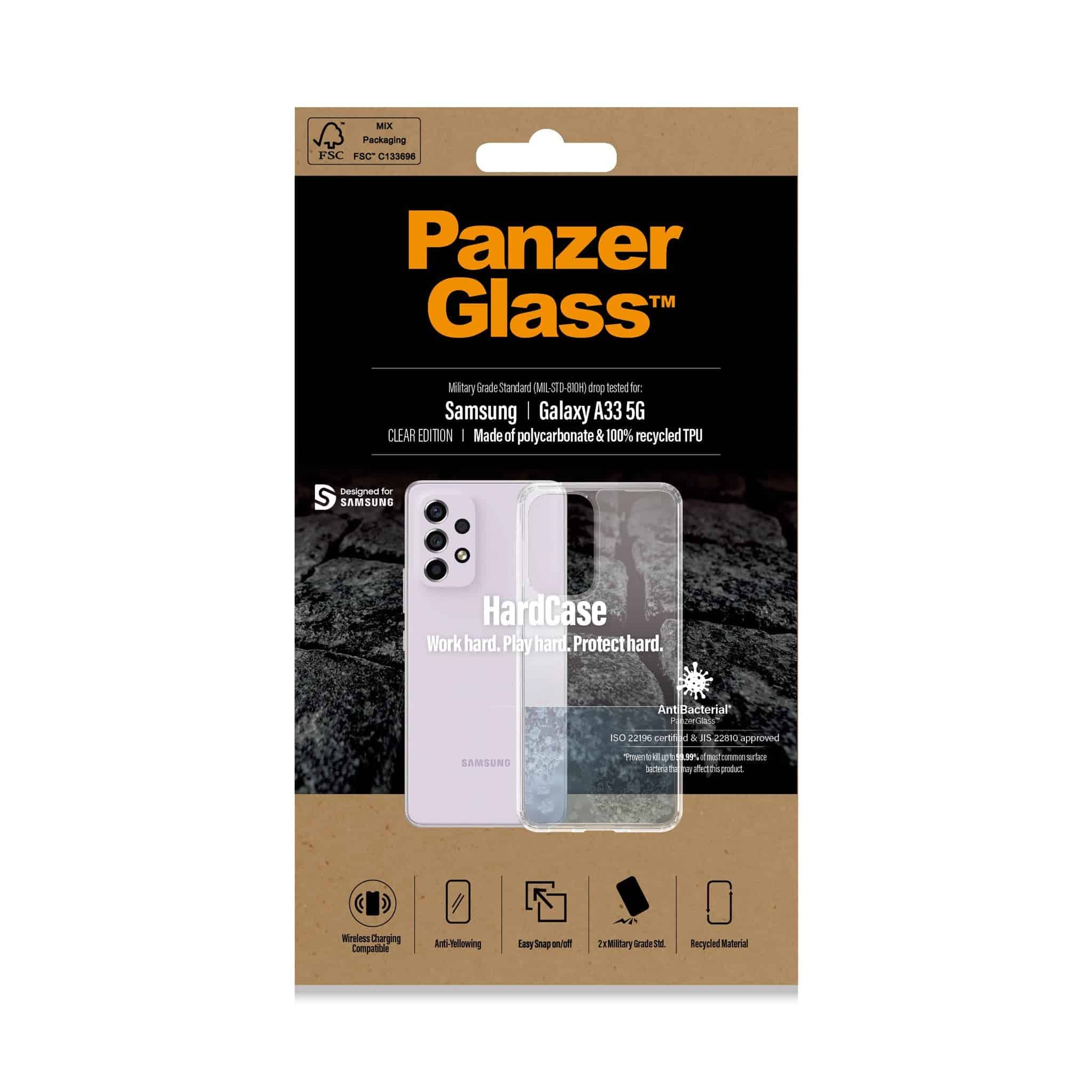 PanzerGlass® HardCase Schutzhülle für Samsung Galaxy A33 5G (Transparent) (0386) thumbnail