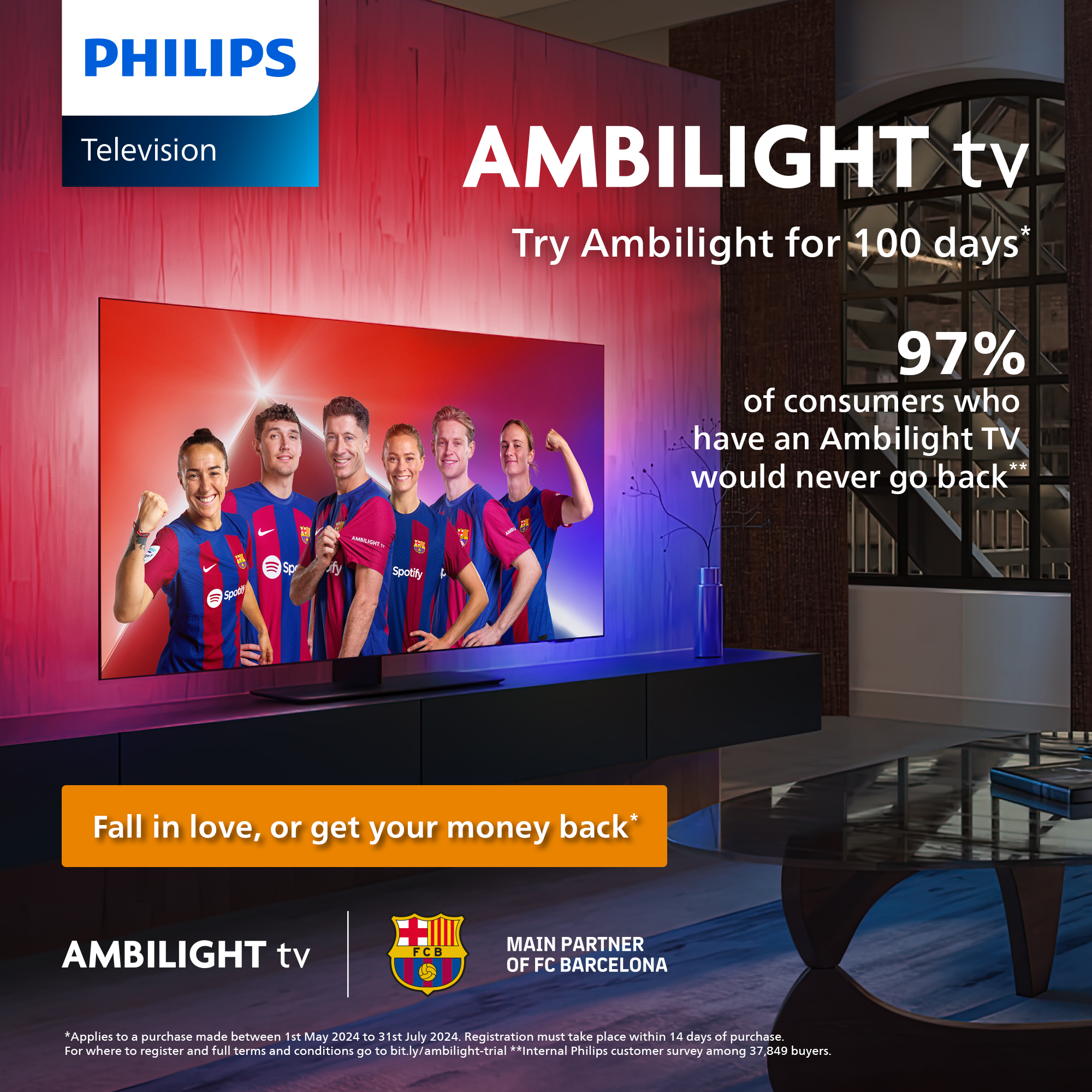 Philips 8000 series 65PUS8309/12 tv 165,1 cm (65") 4K Ultra HD Smart TV Wifi Zwart 350 cd/m² (65PUS8309/12) thumbnail
