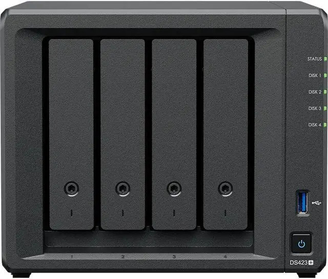 Synology DiskStation DS423+ 4 Einschübe NAS-Server Leergehäuse + 16TB WD Red Plus SATA 3.5 HDD (2x 8TB) (DS423+ & WD80EFPX) thumbnail