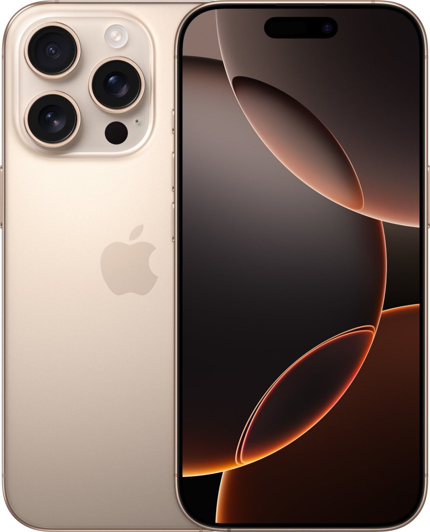 Apple IPhone 16 Pro 5G 256GB Desert Titanium (MYNK3QL/A) thumbnail