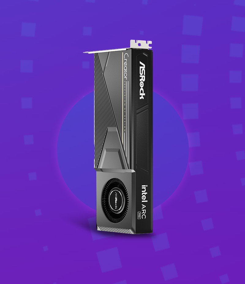 ASRock Intel Arc Pro B65 Creator  32GB DDR6  HDMI/3xDP (90-GA6MZZ-00UANF) thumbnail