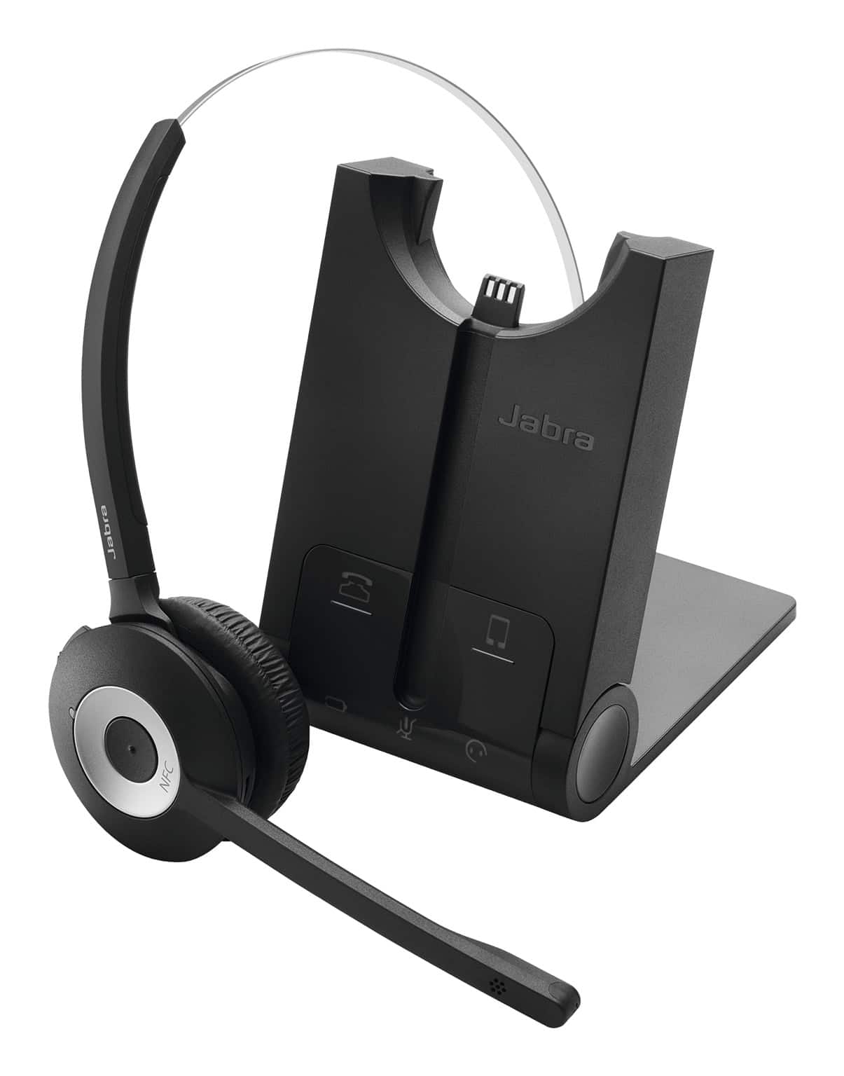 Jabra Pro 900 Headset Draadloos Neckband, oorhaak, Hoofdband Kantoor/callcenter Bluetooth Zwart (925-15-508-201) thumbnail