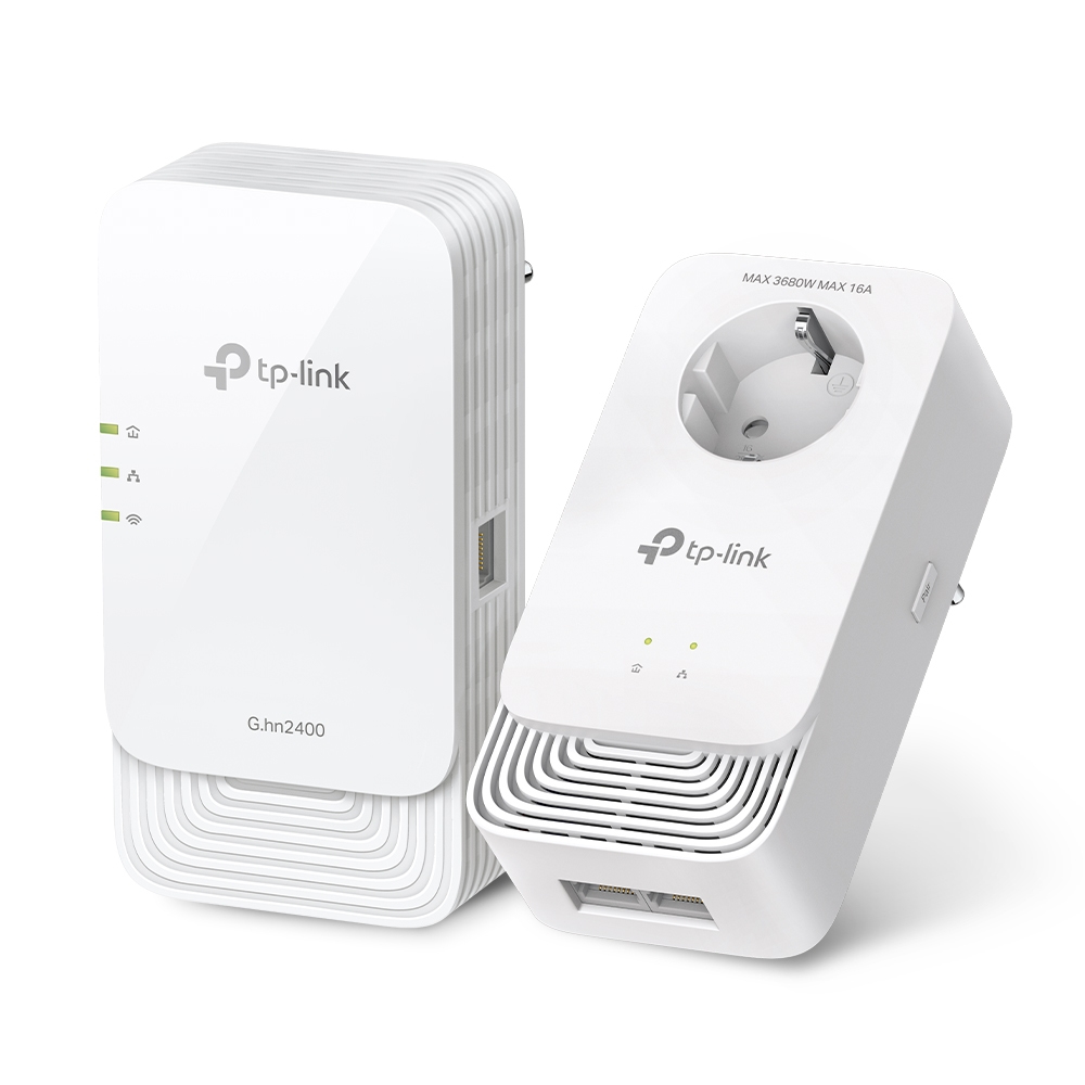 TP-Link PGW2440 KIT PowerLine-netwerkadapter 1428 Mbit/s Ethernet LAN Wifi Wit (PGW2440 KIT) thumbnail