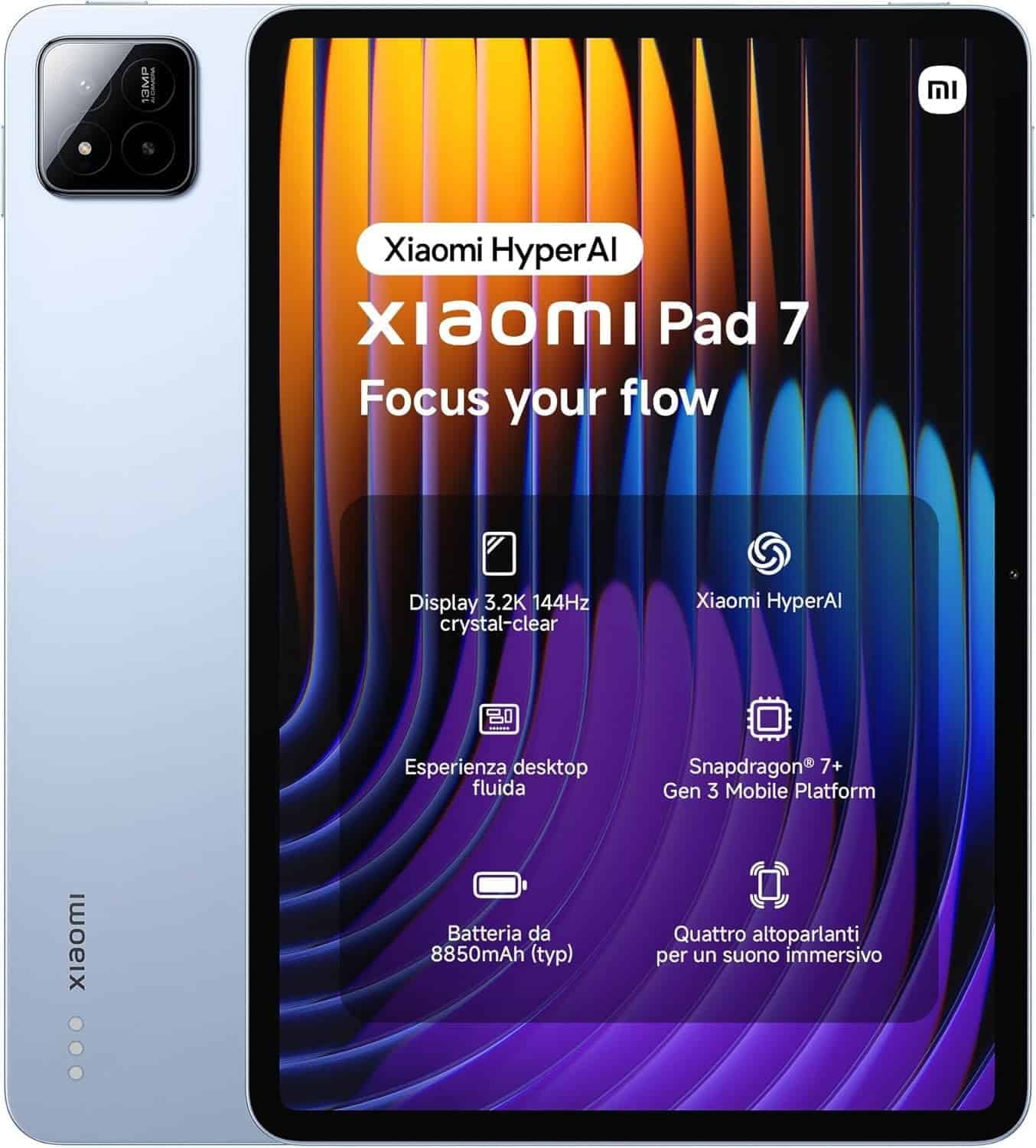 Xiaomi Pad 7 8/256GB Blue Tablet (6932554410612) thumbnail