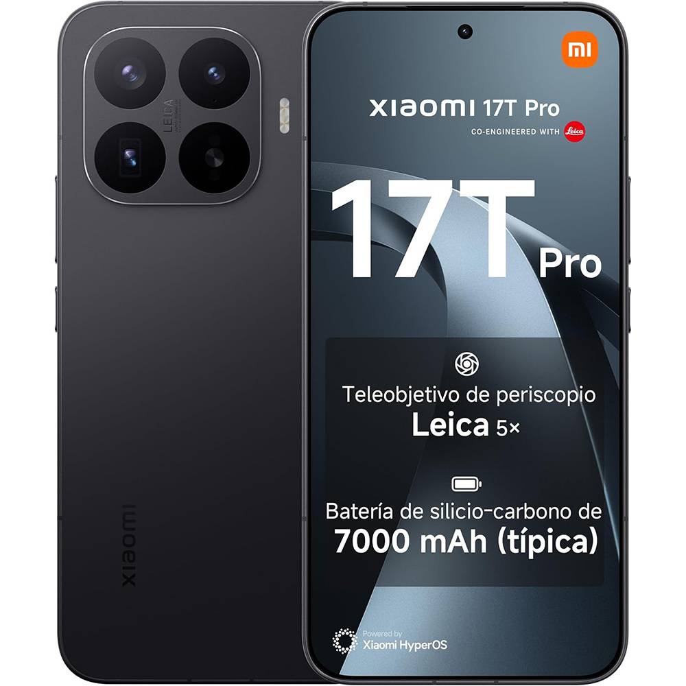 Xiaomi 17T Pro 5G Dual SIM 1TB, 12GB RAM, Black (MZB0NUKEU) (MZB0NUKEU) thumbnail