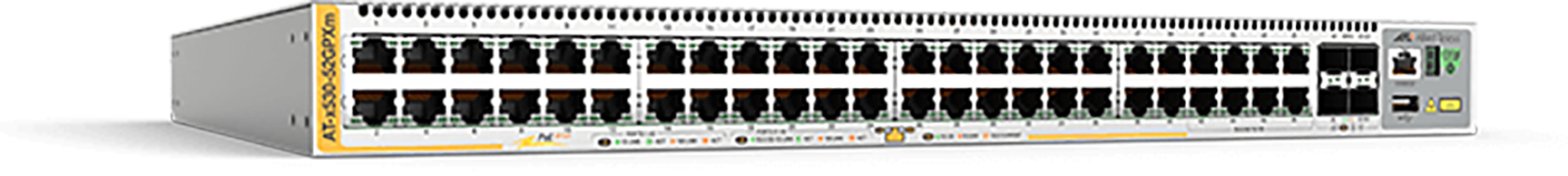 Allied Telesis x530-52GPXm Managed L3 Gigabit Ethernet (10/100/1000) Power over Ethernet (PoE) Grijs (AT-X530-52GPXM-50) thumbnail