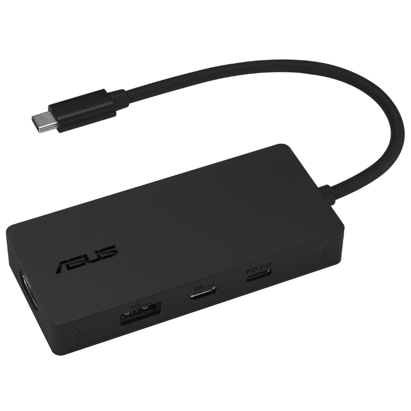 ASUS DC110 4-in-1 USB-C docking station 4K 60Hz 10Gbps HDMI 2.0 100W power delivery black (1-90XB0AIN-BDS010) thumbnail