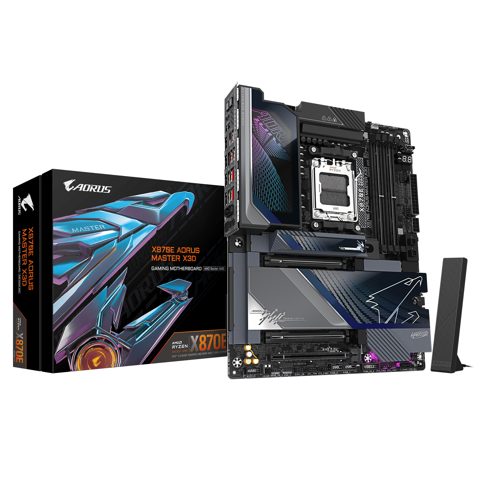 Gigabyte B650E Aorus Stealth Ice Motherboard for AMD Ryzen 9000 (9MB65ESI-00-10) thumbnail