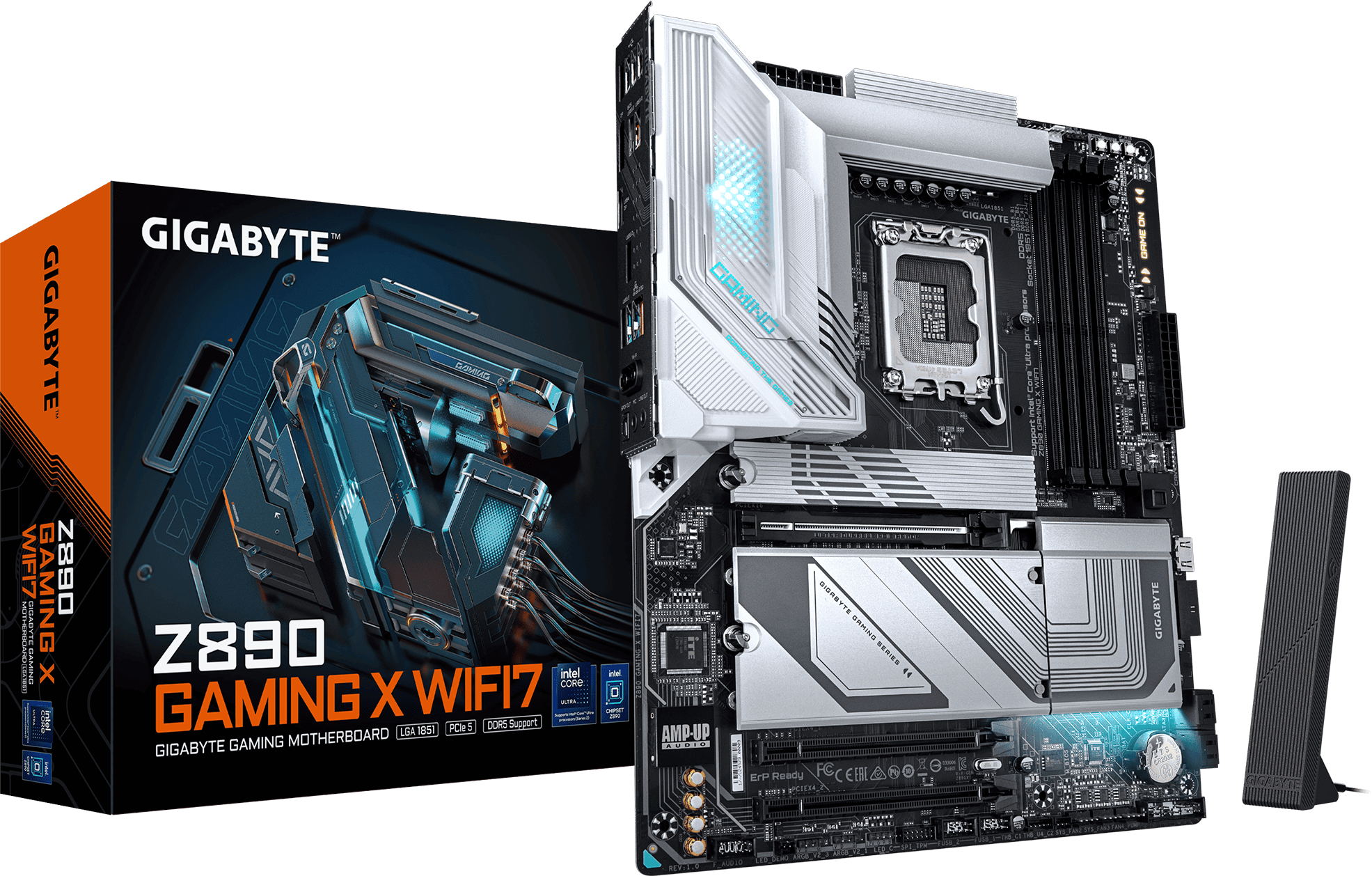 GIGABYTE Z890 GAMING X WIFI7 Motherboard Supports Intel Core Ultra (2nd Gen) CPUs 1612-phase VRM (9MZ89GX7-00-11) thumbnail