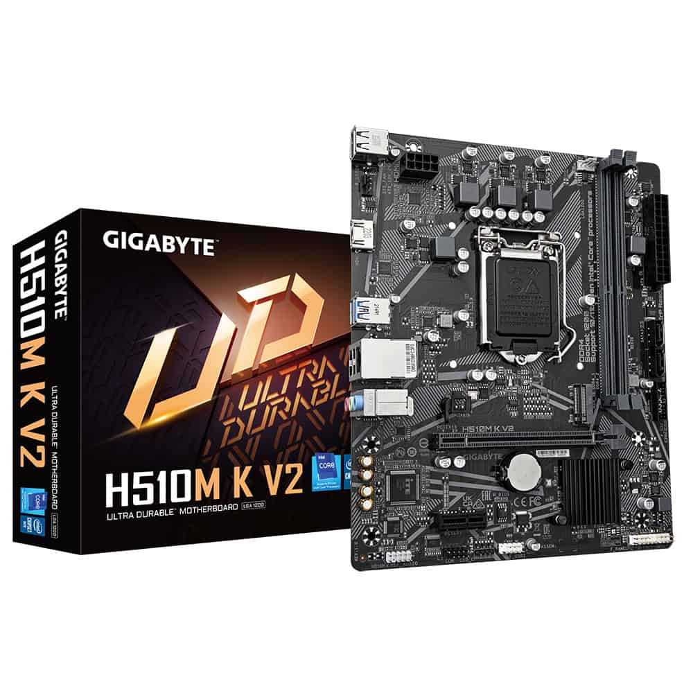 GIGABYTE H510M K V2 moederbord Intel H470 Express LGA 1200 (Socket H5) micro ATX (H510M K V2) thumbnail