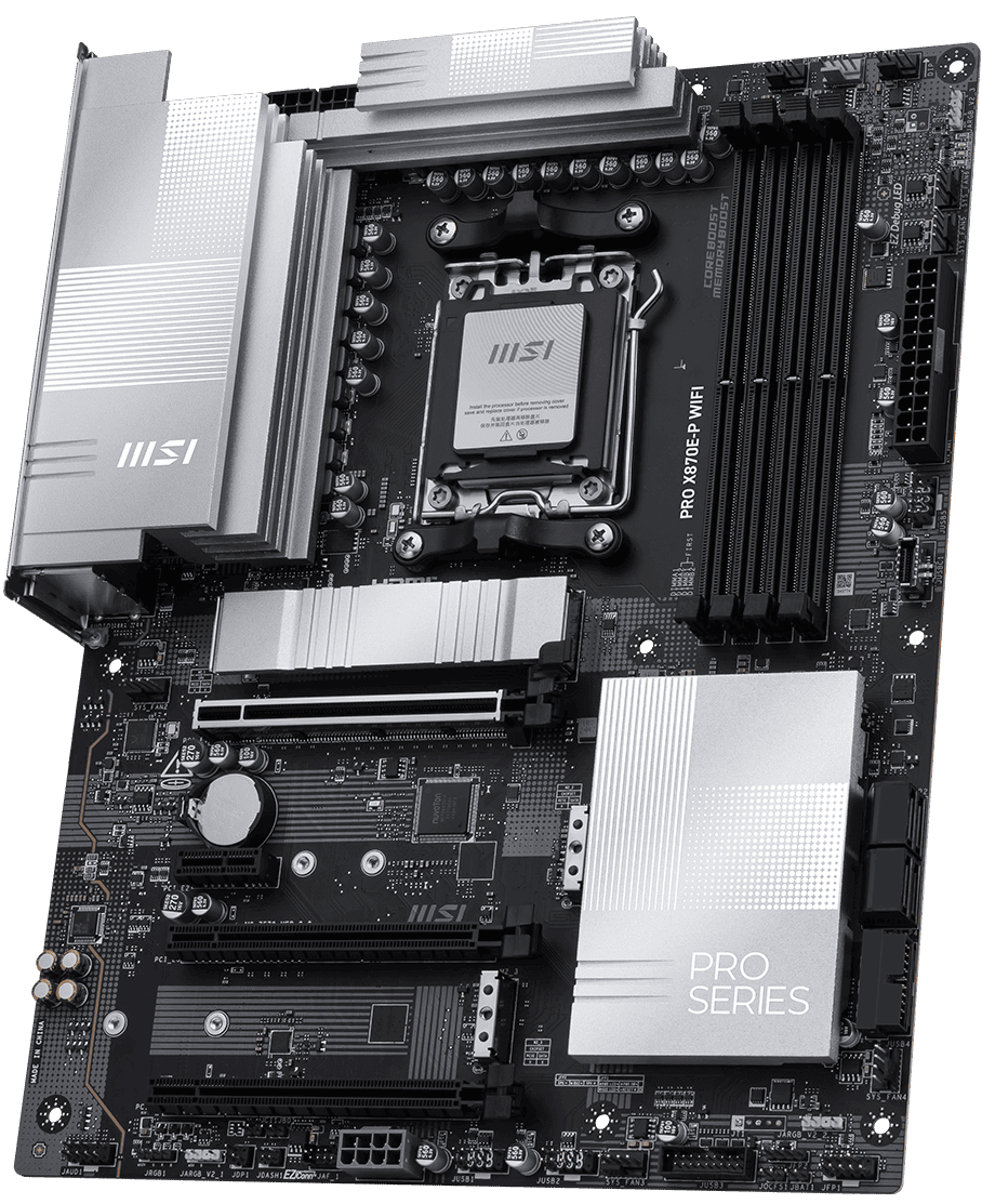 MSI PRO B860-P WIFI ATX Motherboard LGA 1851 Socket DDR5 Wi-Fi PC Components (007E41-001R) thumbnail