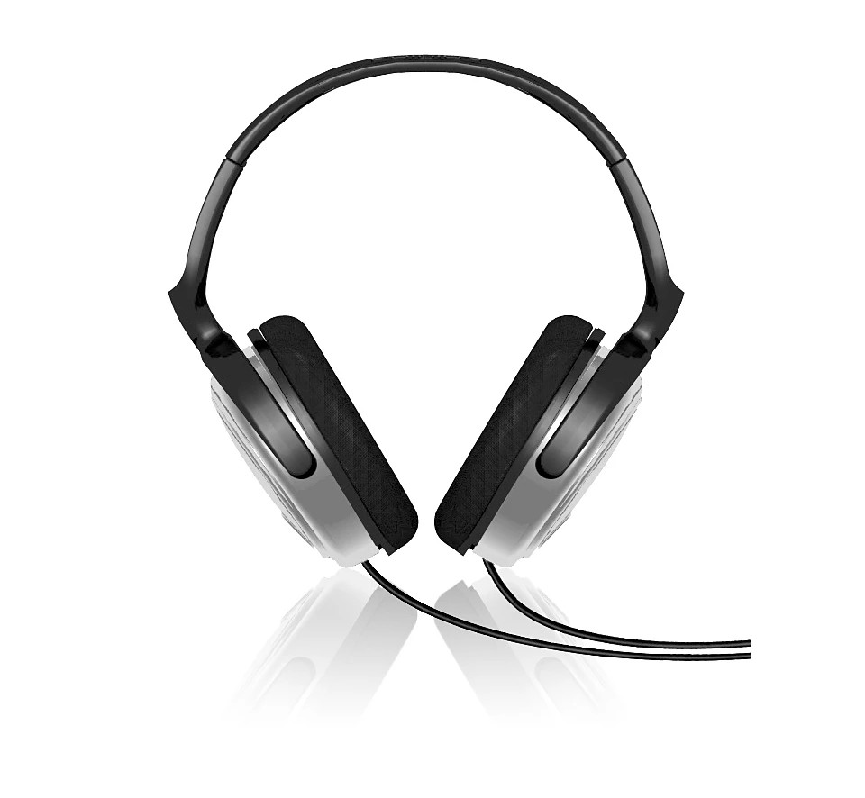 Philips SHP2500 Wired TV Headphones with Ear Pads Black Silver 6-meter Cable (SHP2500/00) thumbnail