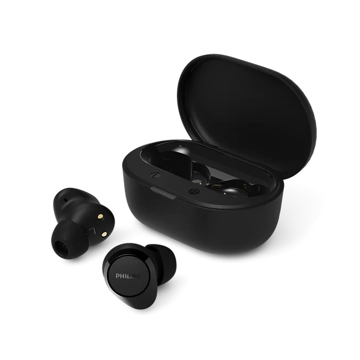 Philips TAT1300BK-00 true wireless earbuds in-ear Bluetooth 6.0 18-hour battery USB-C IPX4 black (TAT1300BK/00) thumbnail