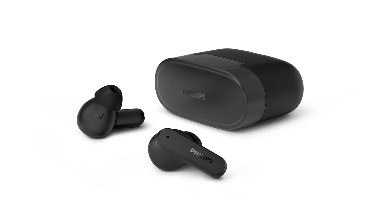 Philips TAT2000BK true wireless in-ear earbuds Bluetooth 5.4 32 hours 6mm dynamic bass black (TAT2000BK/00) thumbnail