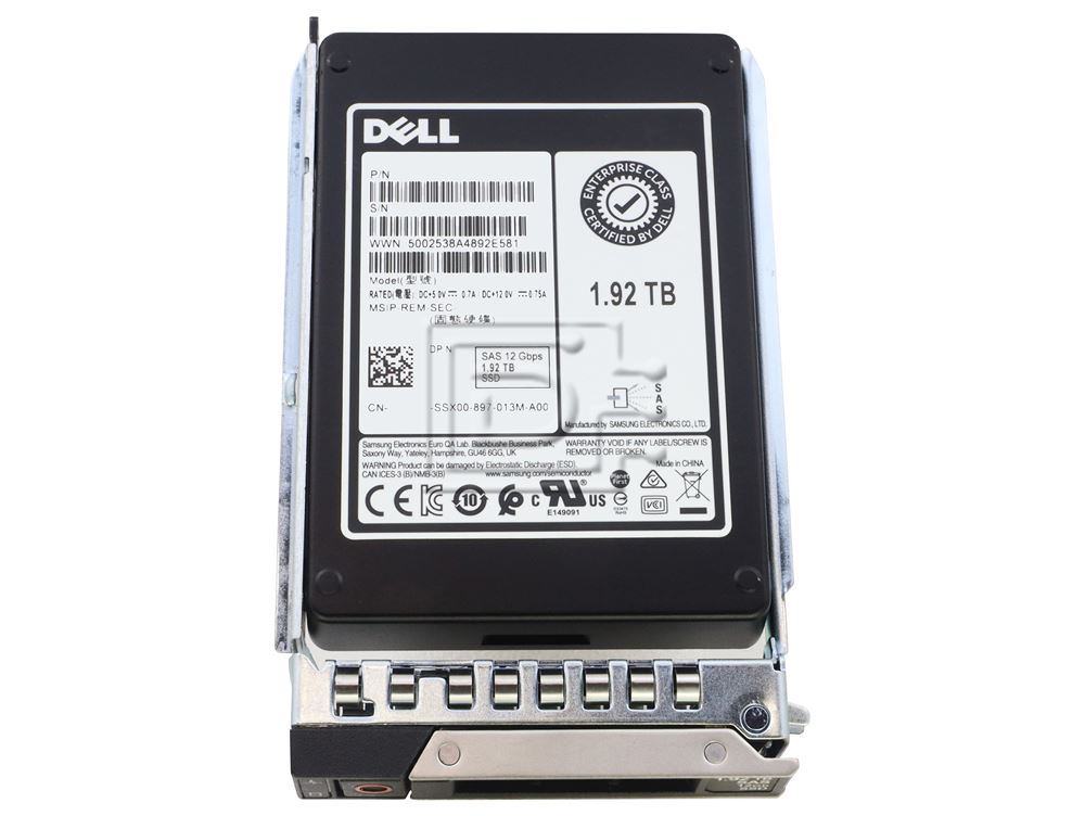 Dell SSD, 1.92 TB, SATA3, 2.5 (KNT26-RFB) thumbnail