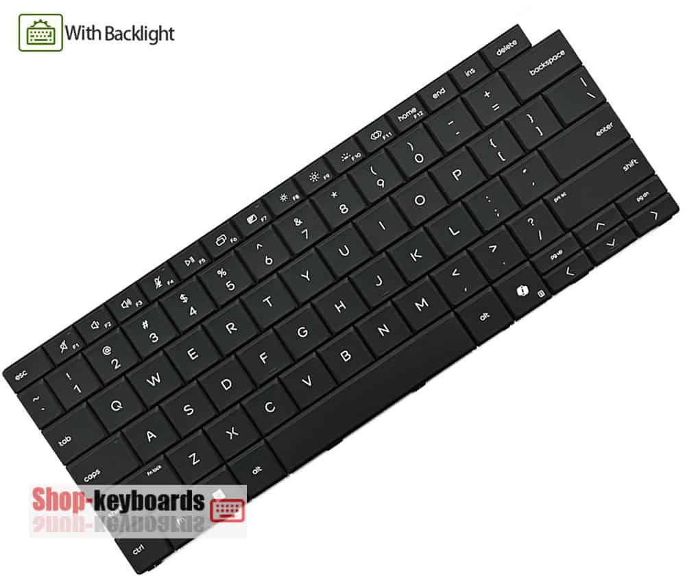 HP SPS-KEYBOARD GLS BL SWISS (P86840-BG1) thumbnail