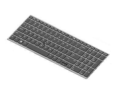 HP SPS-KEYBOARD ECG BL PVCY INTL (P86843-B31) thumbnail