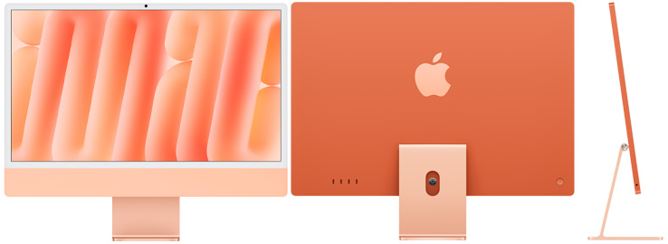 APPLE iMac Z1EH 59,62cm 23,5Zoll Standardglas M4 10C CPU/10C GPU/16C N.E. 24GB 512GB SSD Gbit Eth MM NumKey TID DE Silber (Z1EH- (Z1EH-MWUU3D/A-07BU7F) thumbnail
