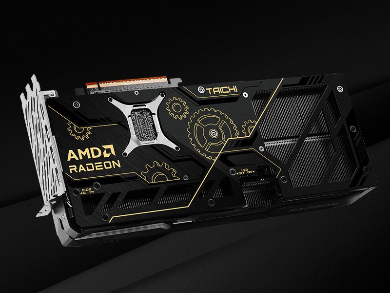 ASRock VGA AMD Radeon RX 9070 XT Taichi 16GB OC RX 9070 XT 16GB GDDR6 3xDP 1xHDMI (RX9070XT TC 16GO) thumbnail