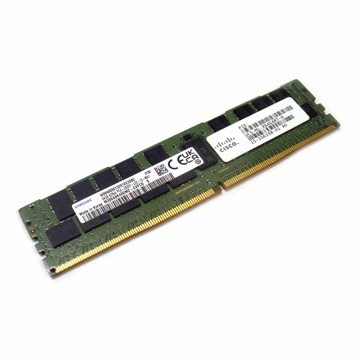 CISCO 64GB (1*64GB) 4RX4 PC4-23400Y-L DDR4-2933MHZ LRDIMM (UCS-ML-X64G4RT-H) thumbnail