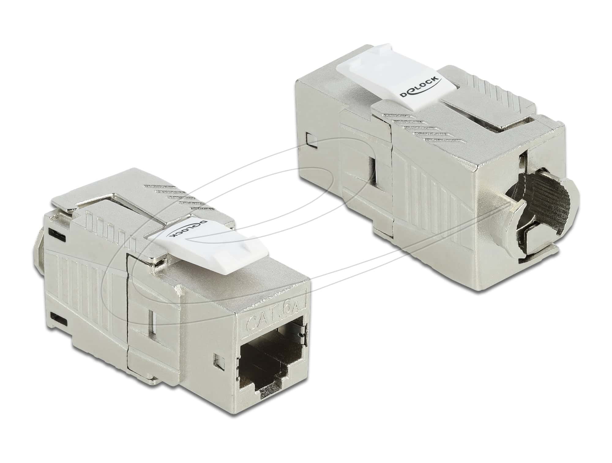DELOCK Easy 45 Modul Cinch Buchse zu Cinch Buchse vergoldet (91818) thumbnail