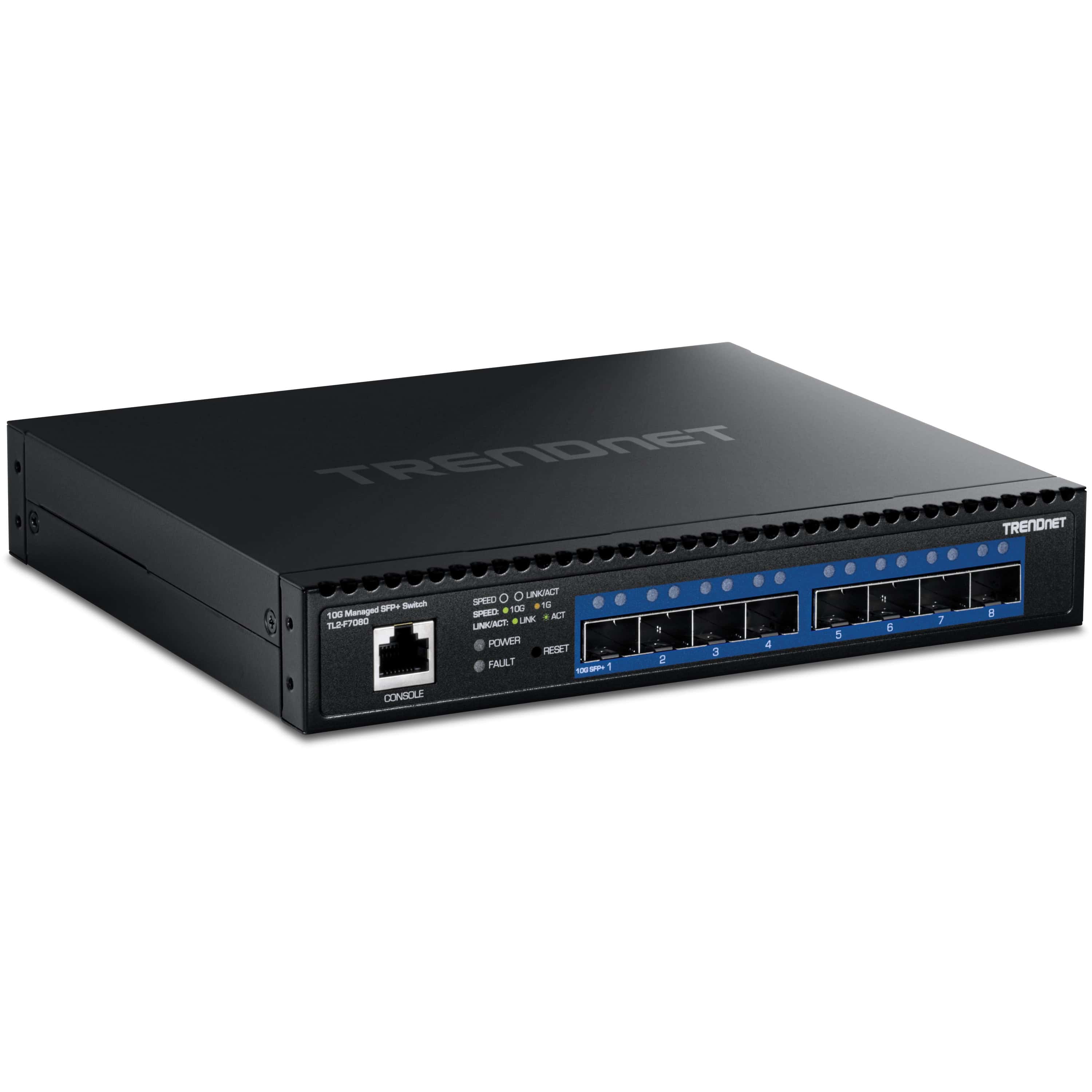 TRENDnet 8-port 10G Layer 2 Managed Switch 8 Ports (TL2-F7080) thumbnail