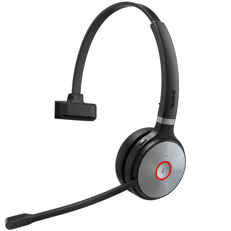 Yealink WHM621T Wireless Office Call Centre 20 20000 Hz 80 G Headphones Black (1308066) thumbnail