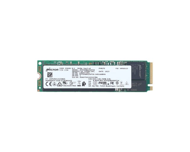 HPE 256GB M.2 2280 M NVME SSD (L36057-001) thumbnail