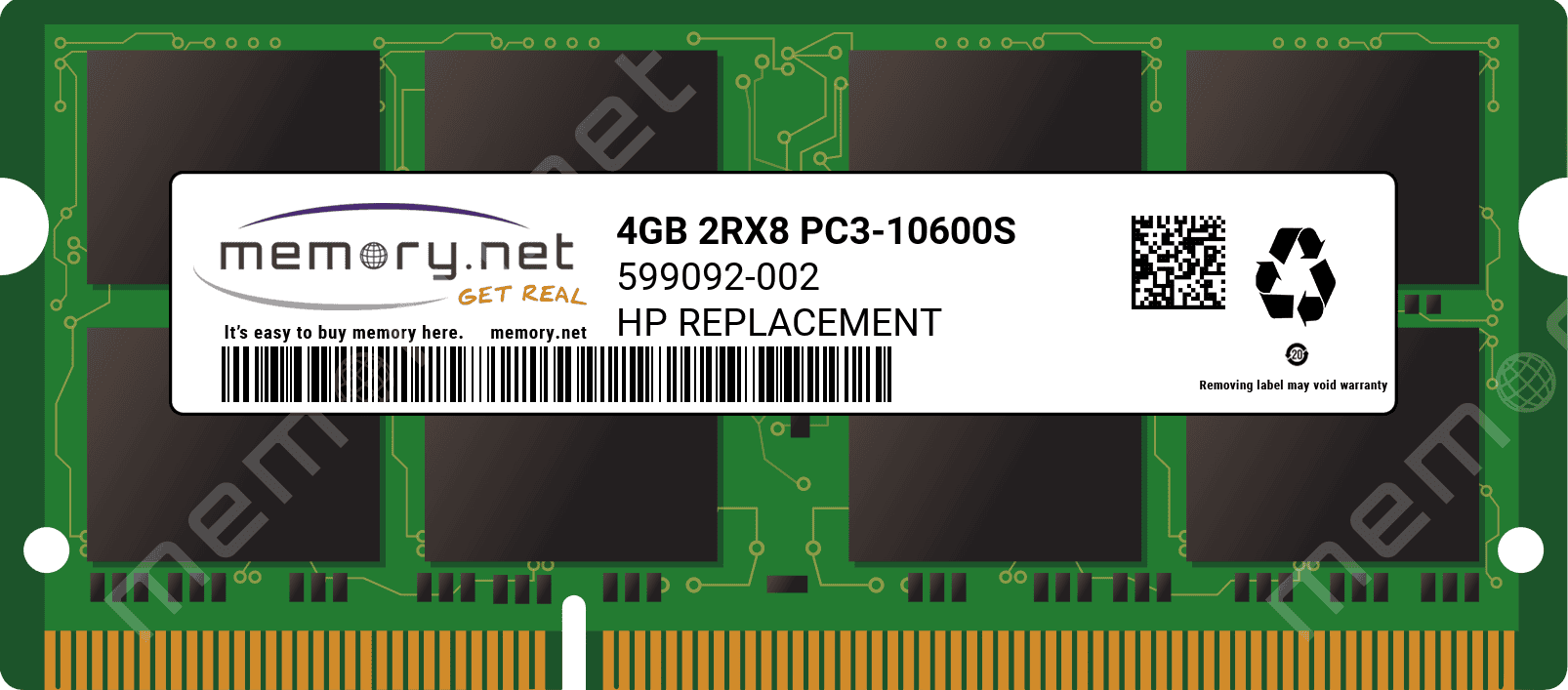 HP Memory 4GB DDR3-1333 (RP001235330) thumbnail