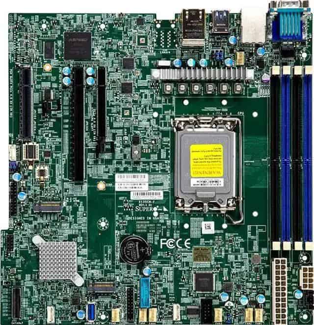 Super Micro Supermicro Mainboard X13SCW-F Proprietary WIO Socket 1700 DDR5-only Single (MBD-X13SCW-F-O) thumbnail