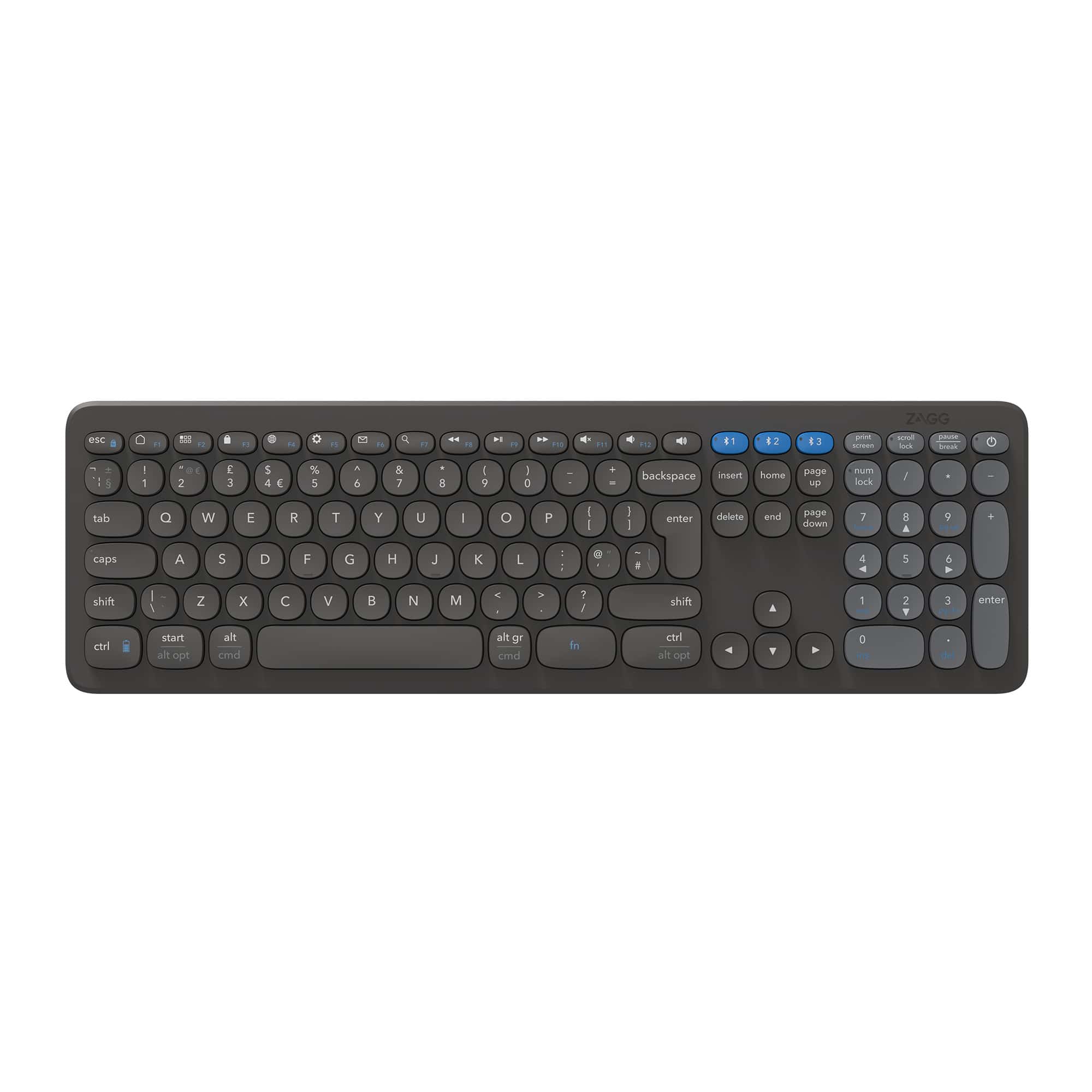 ZAGG Pro Keyboard 17 toetsenbord Universeel Bluetooth QWERTY Scandinavisch Zwart (103211031) thumbnail