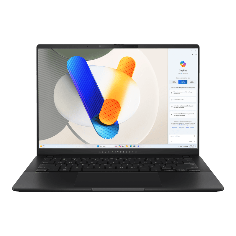 ASUS Laptop ASUS Vivobook S 14'' OLED - U5-125H - 16GB - 512GB - Arc Graphics - W11P - Neutral Black - S5406MA-QD149X - 2Y garan (90NB12H3-M009H0 NOB) thumbnail
