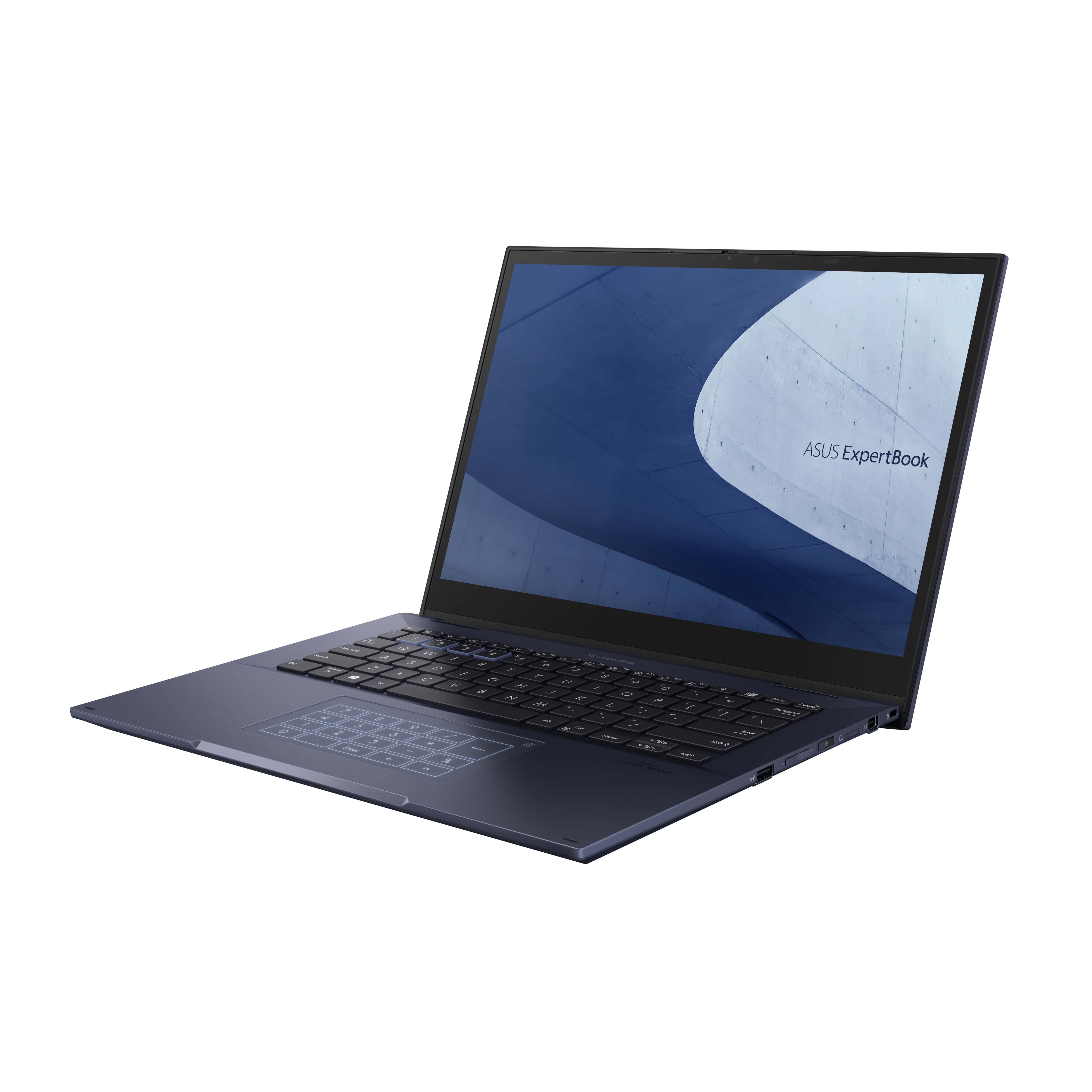 ASUS ExpertBook B7 Flip B7402FBA-LA0501X Intel® Core™ i7 i7-1260P Hybride (2-in-1) 35,6 cm (14") Touchscreen WUXGA 16 GB DDR5-SDRAM 512 GB SSD Wi-Fi 6E (802.11ax) Windows 11 Pro Zwart (90NX04V1-M00KY0) thumbnail