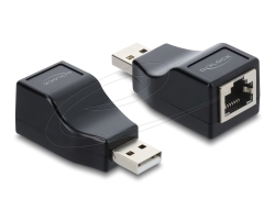DELOCK Adapter USB 2.0 Typ-A St > Seriell RS-232 RJ45 Buchse (63290) thumbnail