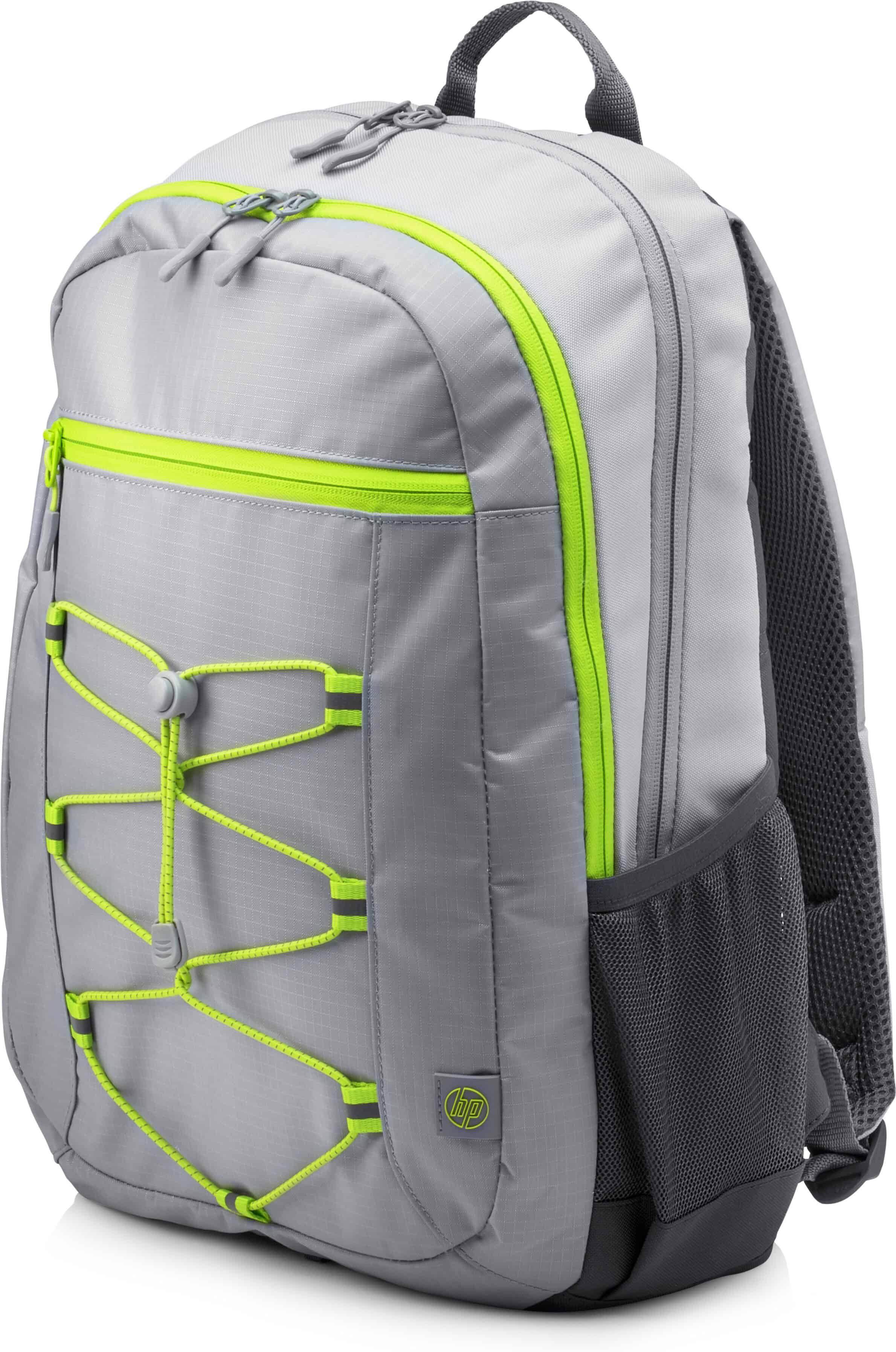 HP 15,6-inch (39,62 cm) Active backpack (Grey/Neon Yellow) (1LU23AA) thumbnail