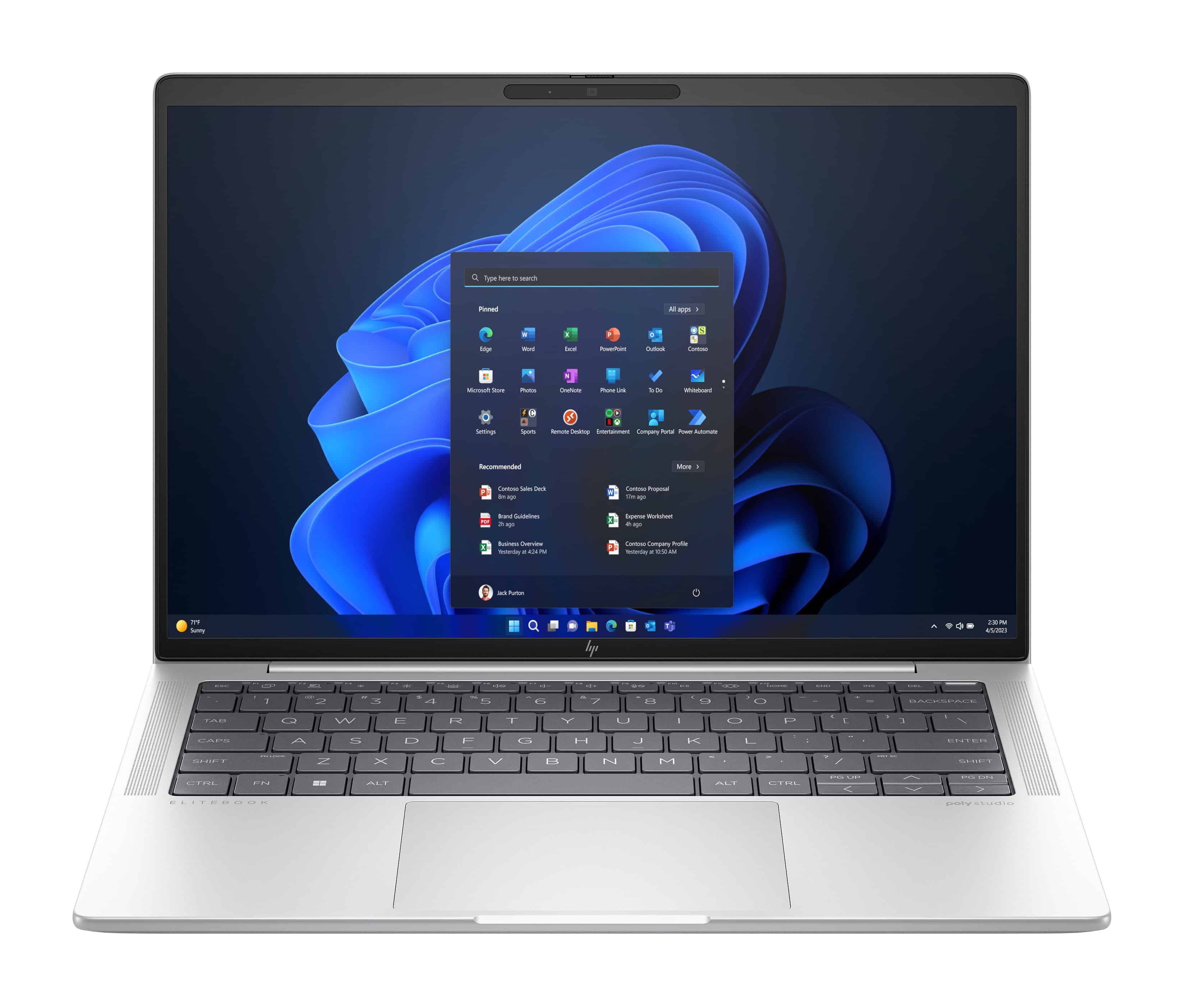 HP EliteBook 1040 G11 Intel Core Ultra 7 155H Laptop 35,6 cm (14") Touchscreen WUXGA 32 GB LPDDR5x-SDRAM 1 TB SSD Wi-Fi 6E (802.11ax) Windows 11 Pro AI PC Zilver (9G0R3ET#ABH) thumbnail