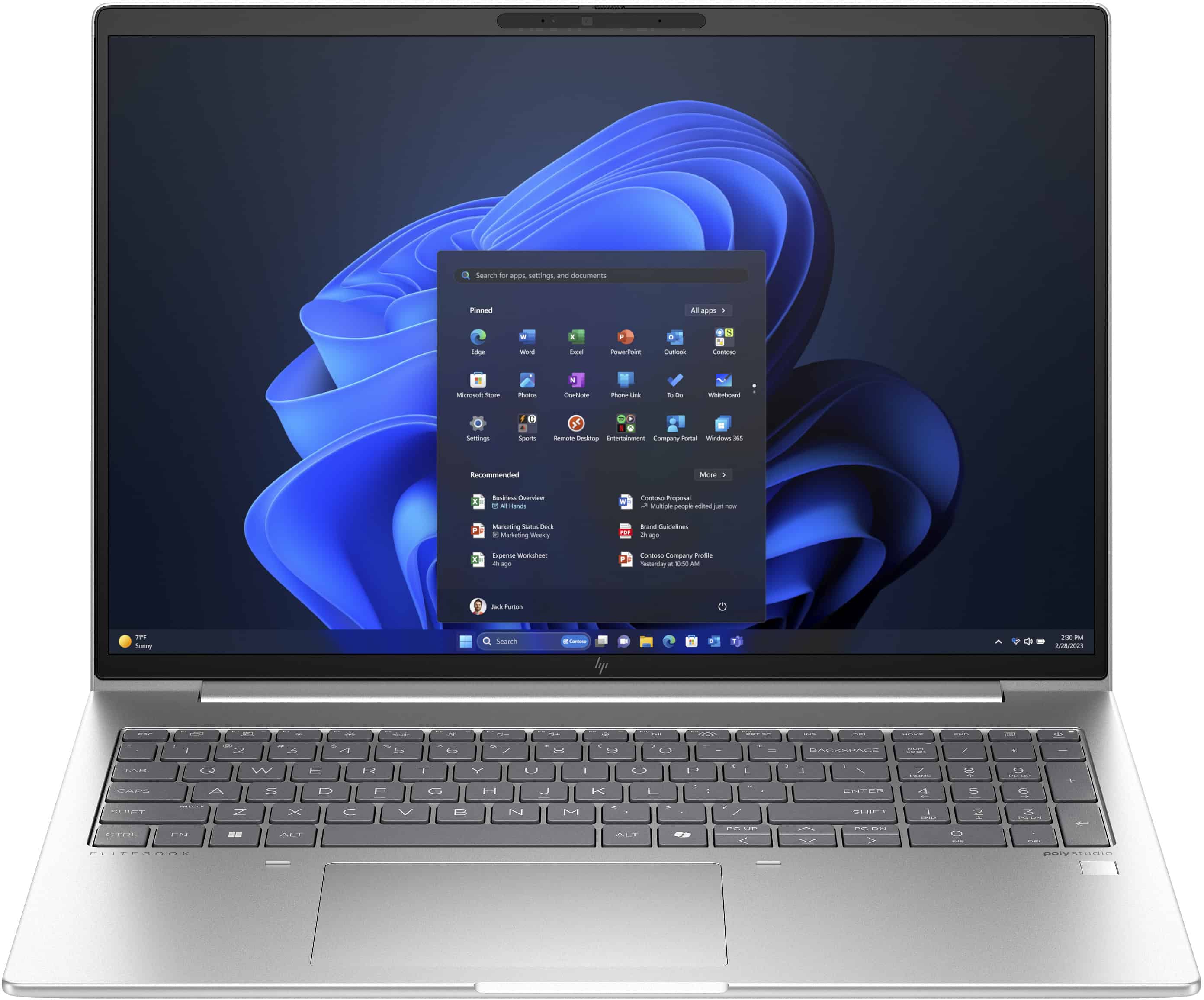 HP EliteBook 665 G11 AMD Ryzen™ 5 7535U Laptop 40,6 cm (16") WUXGA 16 GB DDR5-SDRAM 512 GB SSD Wi-Fi 6E (802.11ax) Windows 11 Pro Zilver (A37VLET#ABH) thumbnail