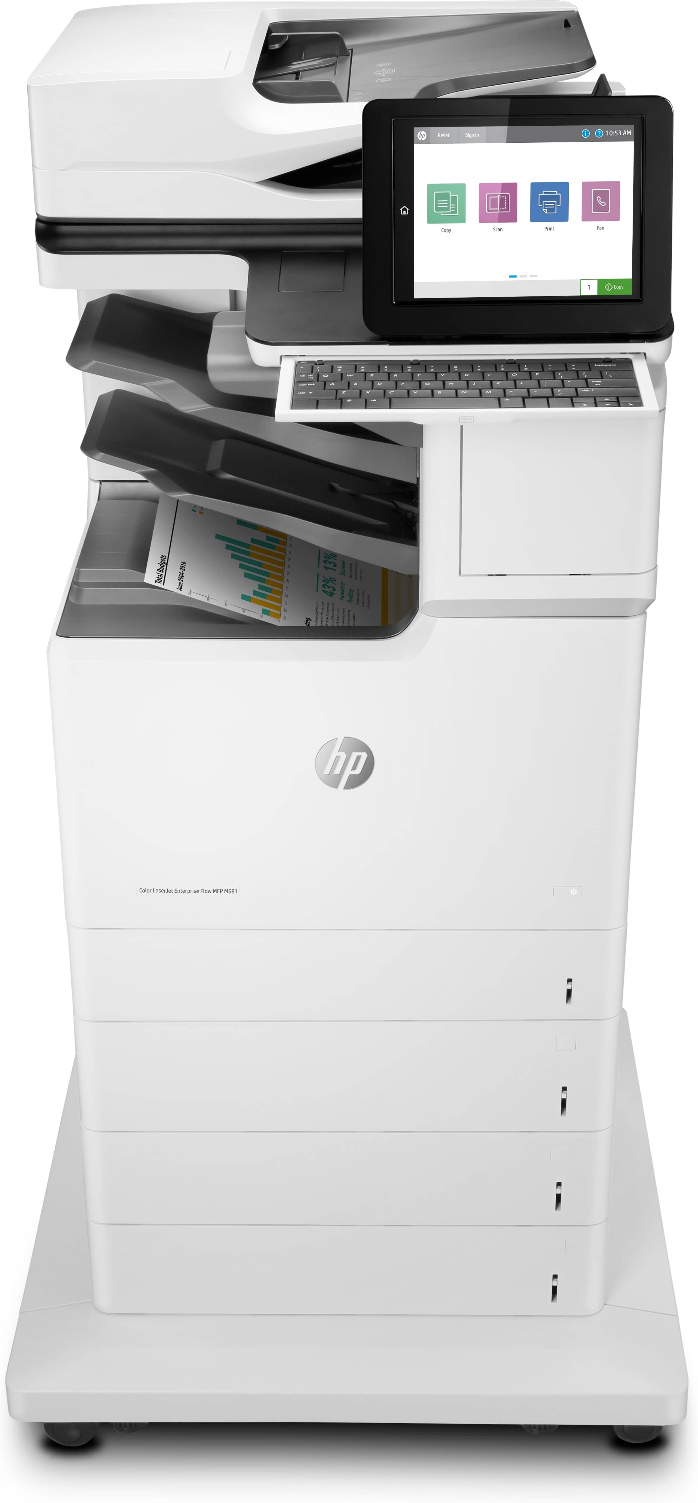 HP Color LaserJet Enterprise Flow MFP M681z, Afdrukken, kopiëren, scannen, faxen (J8A13A#B19) thumbnail