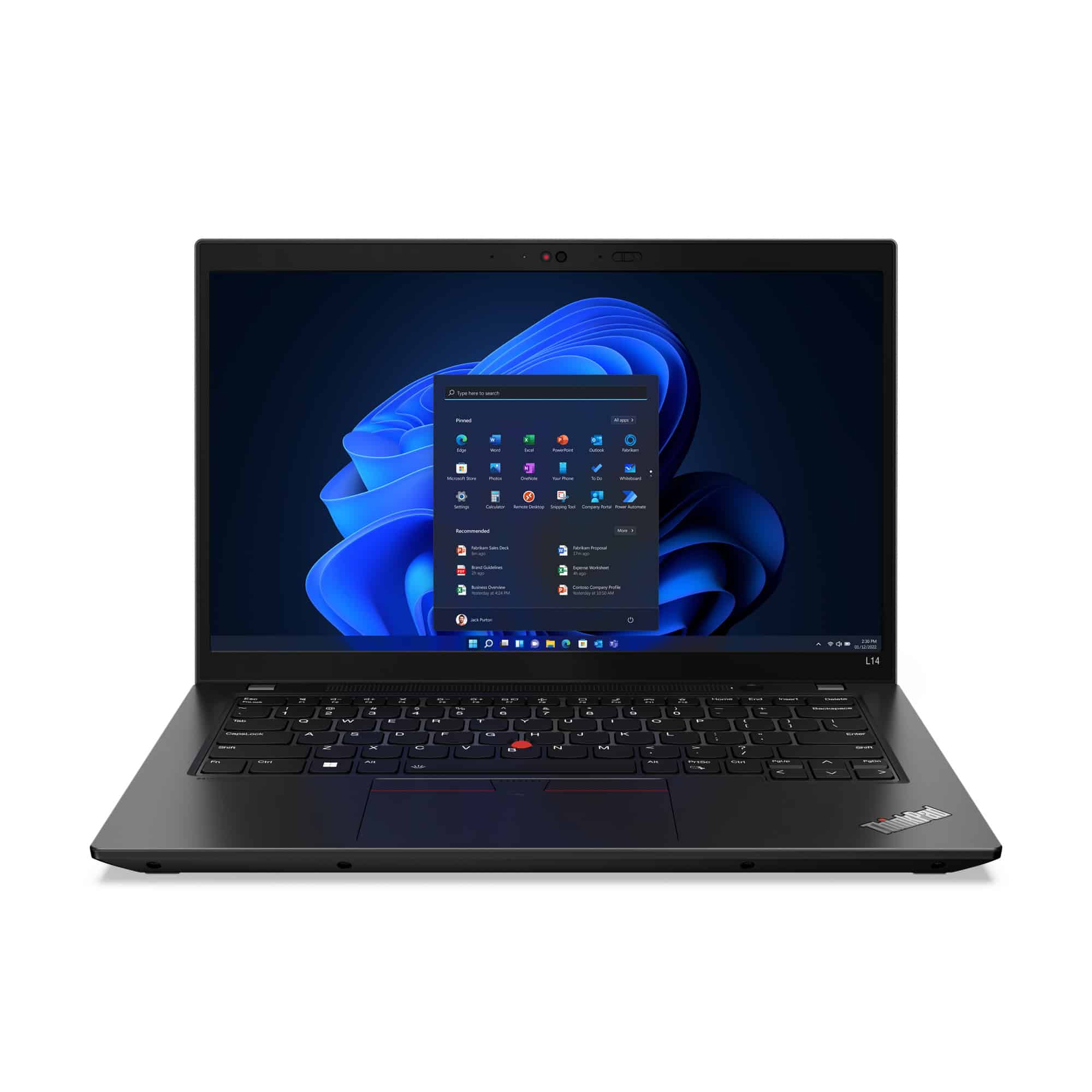 Lenovo ThinkPad L14 Gen 3 (Intel) Intel® Core™ i5 i5-1235U Laptop 35,6 cm (14") Full HD 8 GB DDR4-SDRAM 256 GB SSD Wi-Fi 6 (802.11ax) Windows 11 Pro Zwart (21C1003RBM) thumbnail