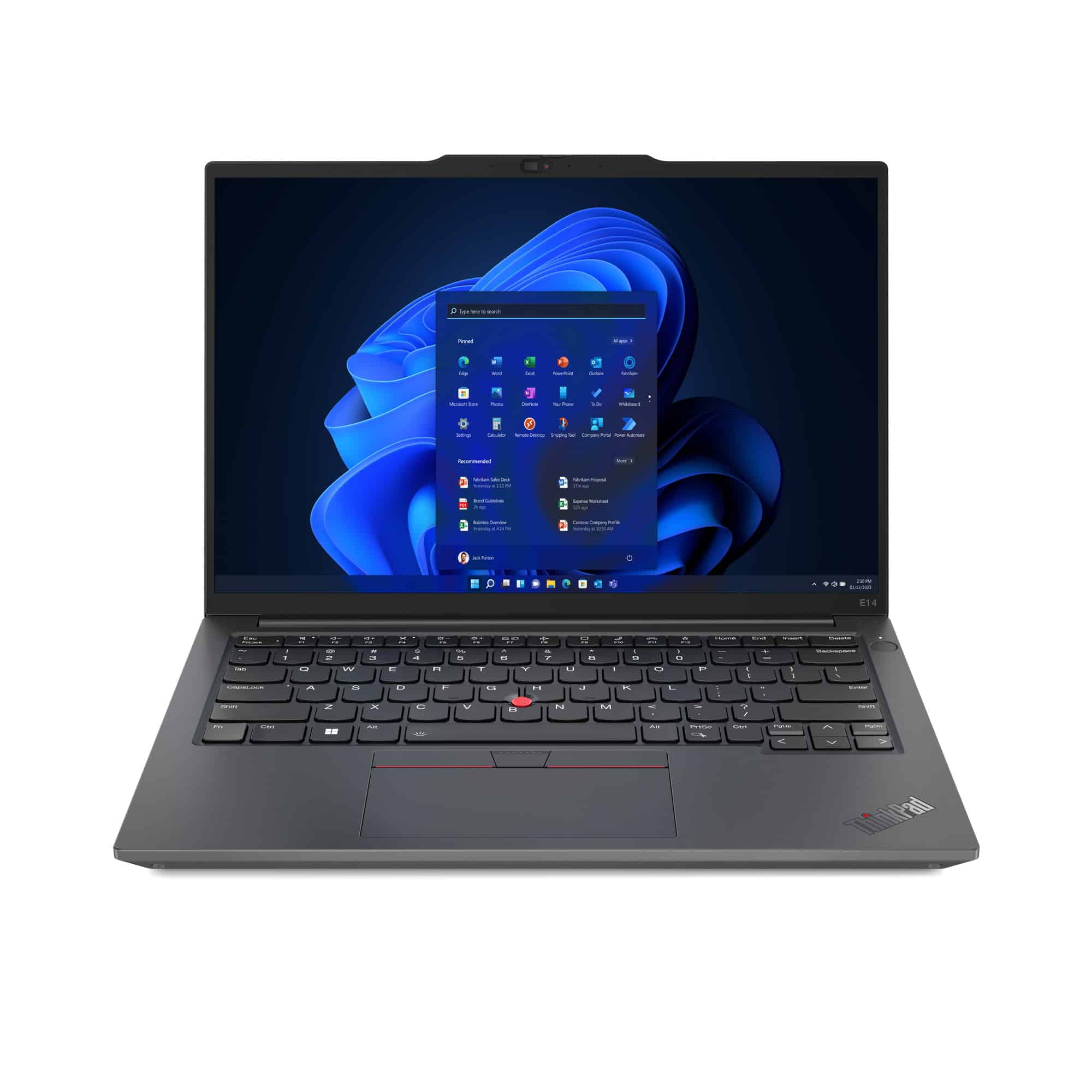 Lenovo ThinkPad E14 Gen 5 (Intel) Intel® Core™ i5 i5-1335U Laptop 35,6 cm (14") WUXGA 16 GB DDR4-SDRAM 512 GB SSD Wi-Fi 6 (802.11ax) Windows 11 Pro Engels Grafiet, Zwart (21JK00B7MH) thumbnail