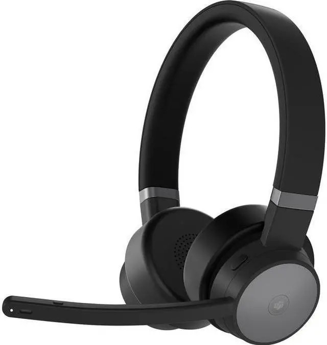 Lenovo Go Wireless ANC Headset Bedraad en draadloos Hoofdband Kantoor/callcenter USB Type-C BT Zwart 4XD1C99221 (4XD1C99221) thumbnail