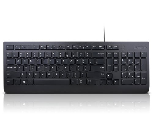 Lenovo Essential toetsenbord Universeel USB QWERTY Amerikaans Engels Zwart (4Y41C68681) thumbnail