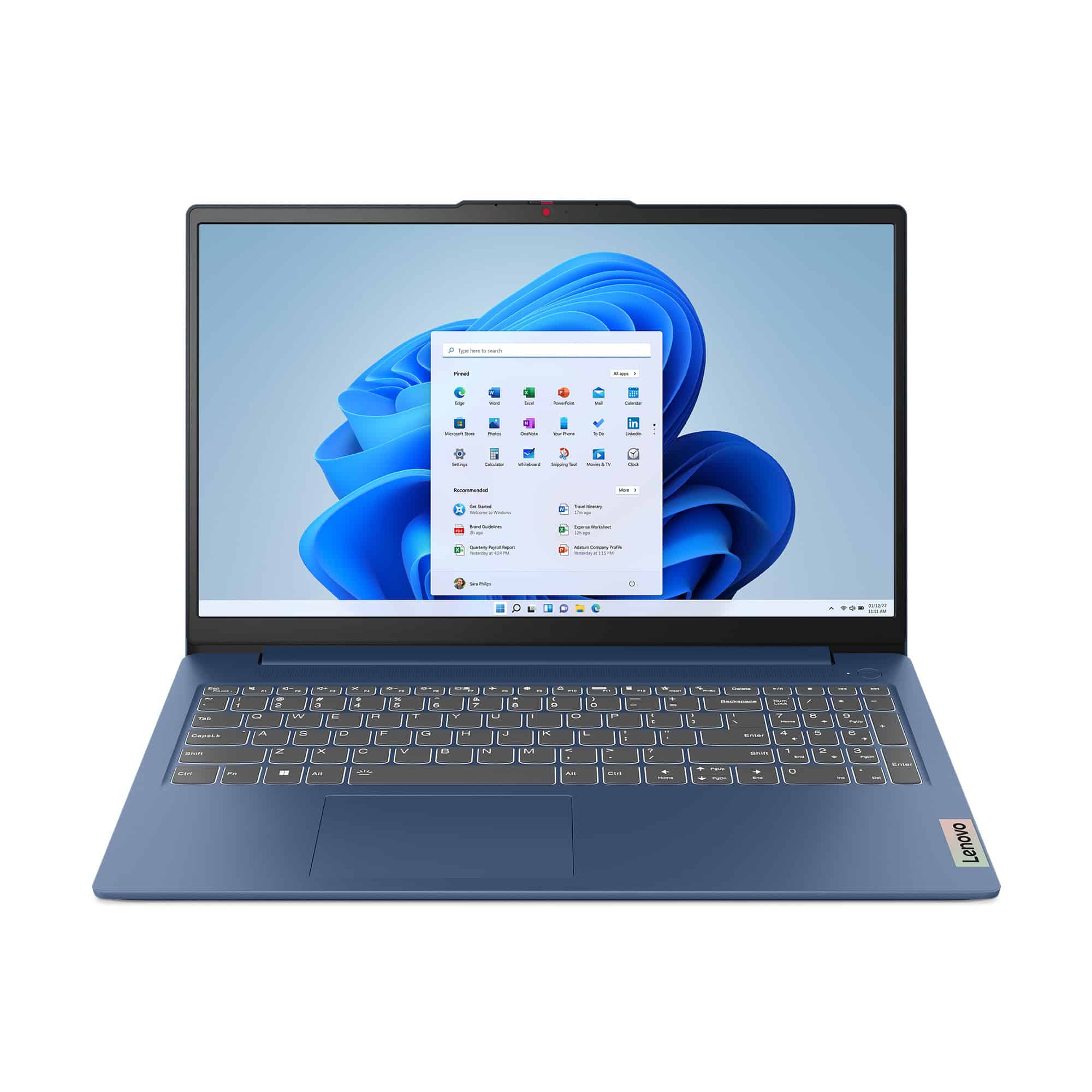Lenovo IdeaPad Slim 3 15AMN8 AMD Ryzen™ 3 7320U Laptop 39,6 cm (15.6") Full HD 8 GB LPDDR5-SDRAM 512 GB SSD Wi-Fi 6 (802.11ax) Windows 11 Home Engels Blauw (82XQ00DQMH) thumbnail