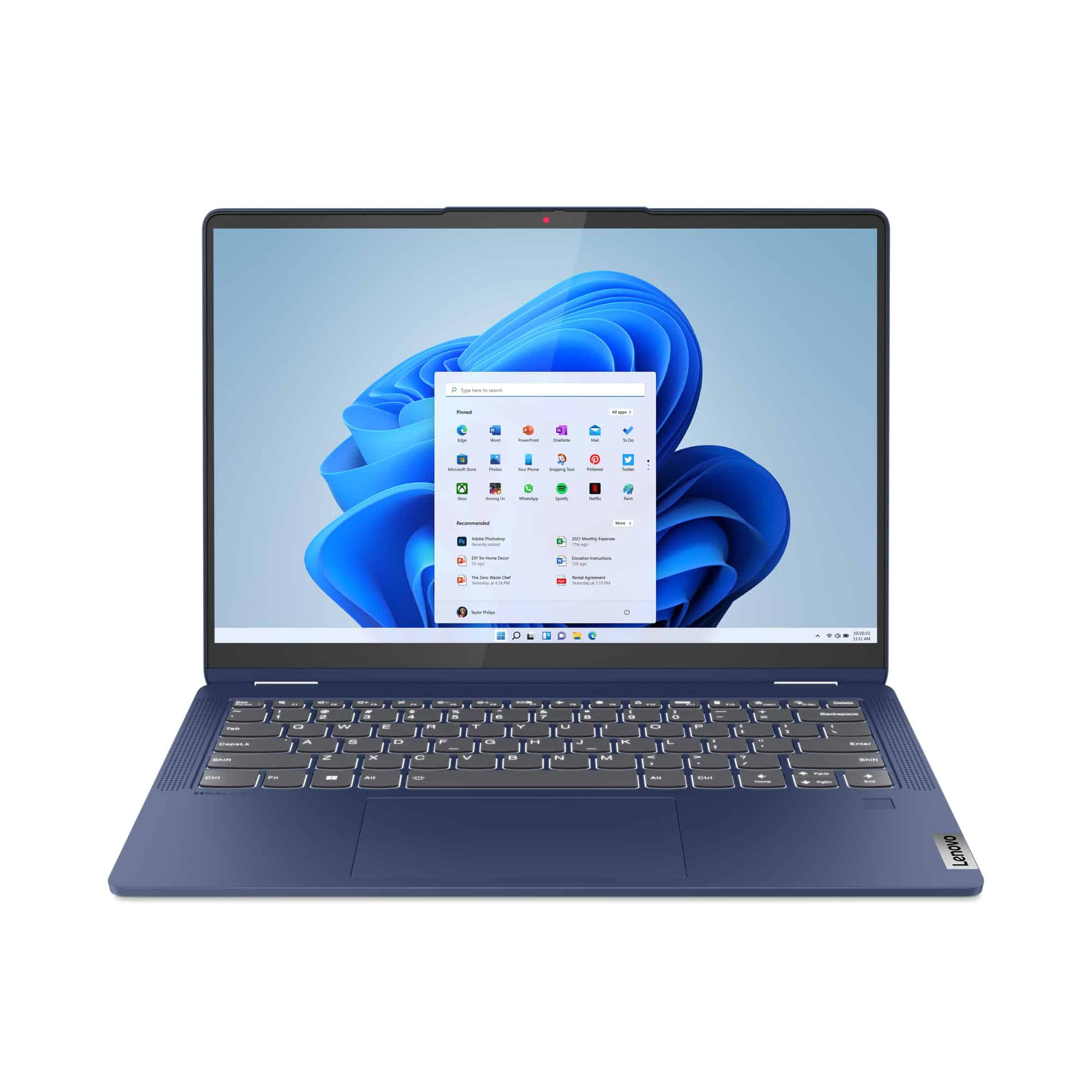 Lenovo IdeaPad Flex 5 14ABR8 AMD Ryzen™ 3 7330U Hybride (2-in-1) 35,6 cm (14") Touchscreen WUXGA 8 GB LPDDR4x-SDRAM 512 GB SSD Wi-Fi 6 (802.11ax) Windows 11 Home Engels Blauw (82XX00AWMH) thumbnail