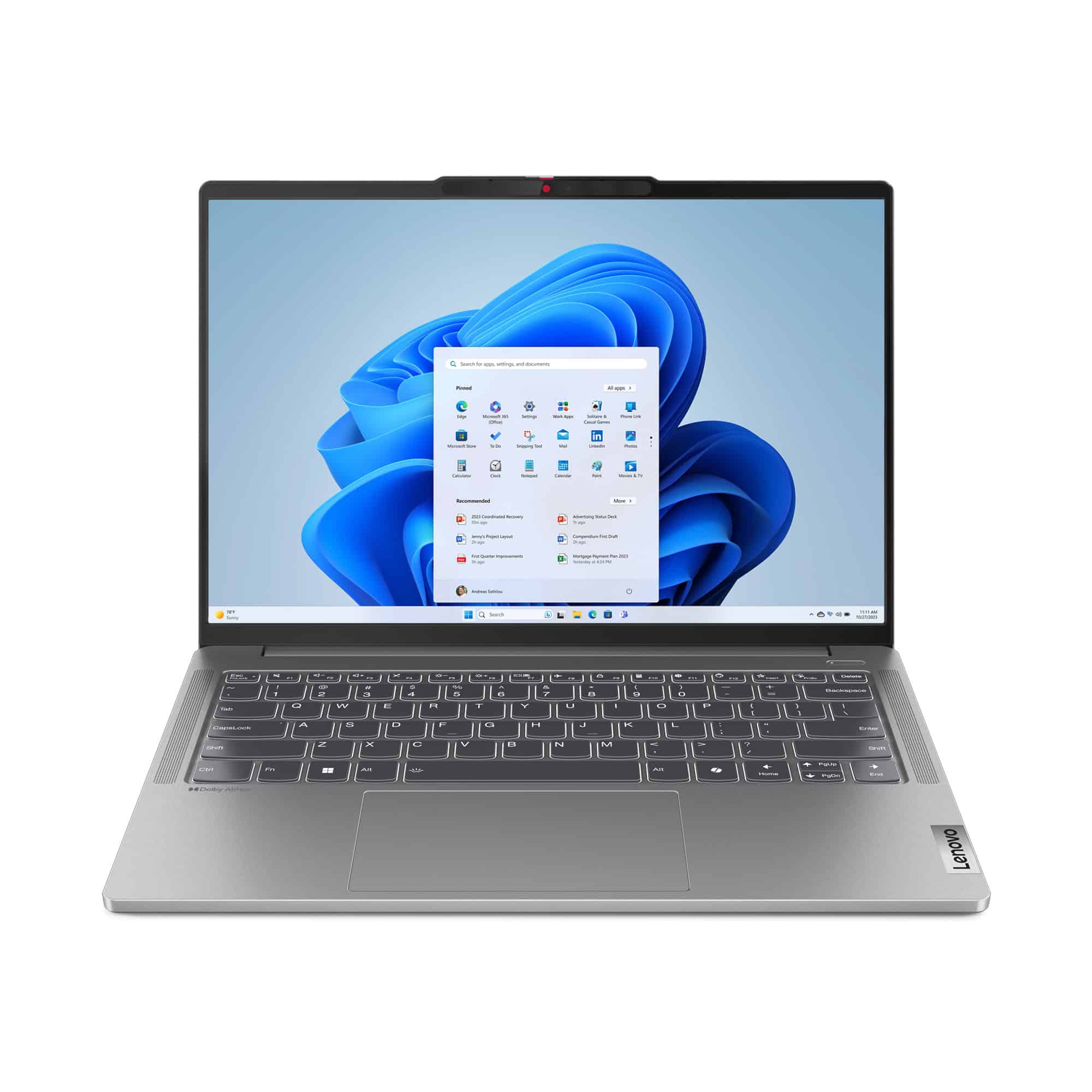 Lenovo IdeaPad Pro 5 14AHP9 AMD Ryzen™ 7 8845HS Laptop 35,6 cm (14") 2.8K 16 GB LPDDR5x-SDRAM 1 TB SSD Wi-Fi 6E (802.11ax) Windows 11 Home Engels Grijs (83D3002SMH) thumbnail