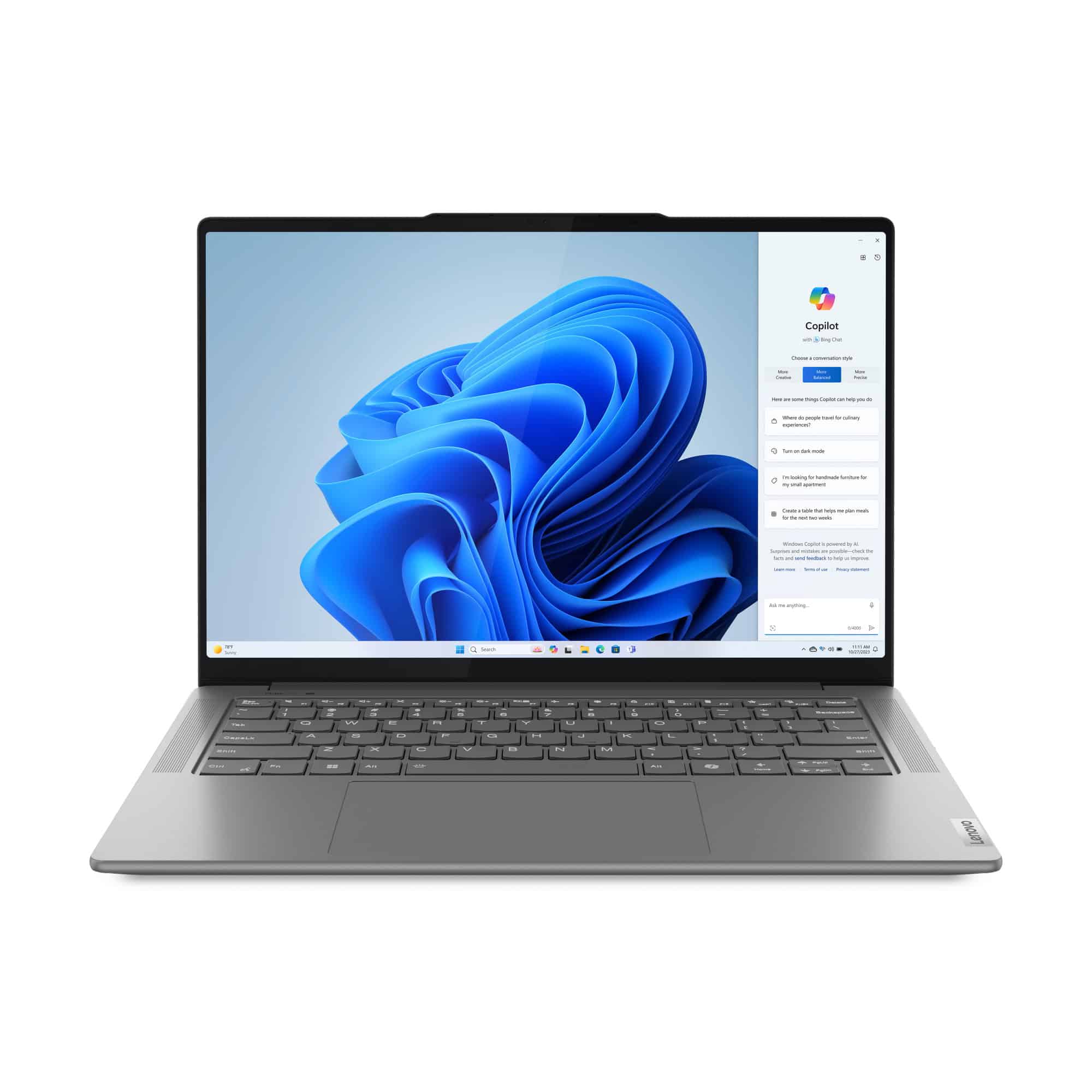 Lenovo Yoga Pro 7 14AHP9 AMD Ryzen™ 7 8845HS Laptop 36,8 cm (14.5") 2.5K 16 GB LPDDR5x-SDRAM 1 TB SSD NVIDIA GeForce RTX 3050 Wi-Fi 6E (802.11ax) Windows 11 Home Engels Grijs (83E3002MMH) thumbnail
