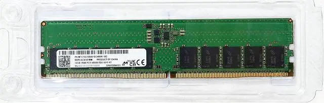 Micron - Modul - 16 GB - DIMM 288-PIN - 5600 MHz / PC5-44800 - CL46 - ungepuffert - ECC (MTC10C1084S1EC56BD1R) thumbnail