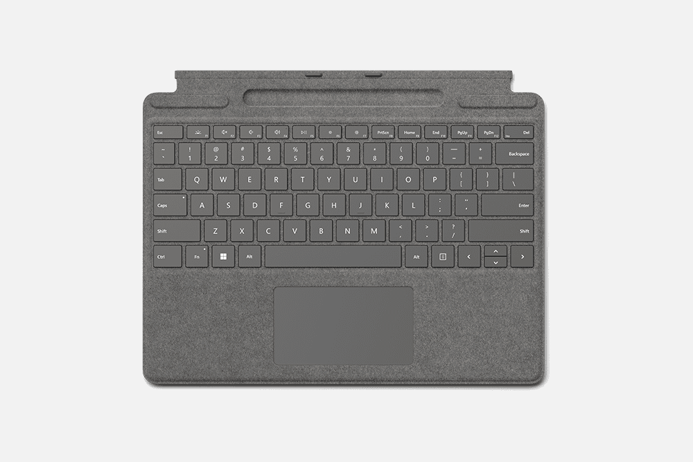 Microsoft Surface Pro Keyboard Tastatur QWERTY Englisch mit Trackpad Schwarz (8XB-00161) thumbnail